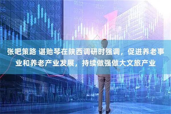 张吧策路 谌贻琴在陕西调研时强调，促进养老事业和养老产业发展，持续做强做大文旅产业